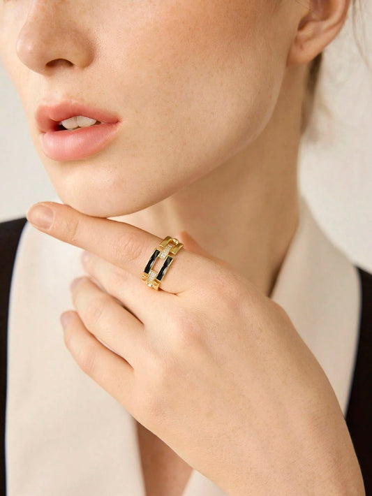 Anel Esmaltado Margaux