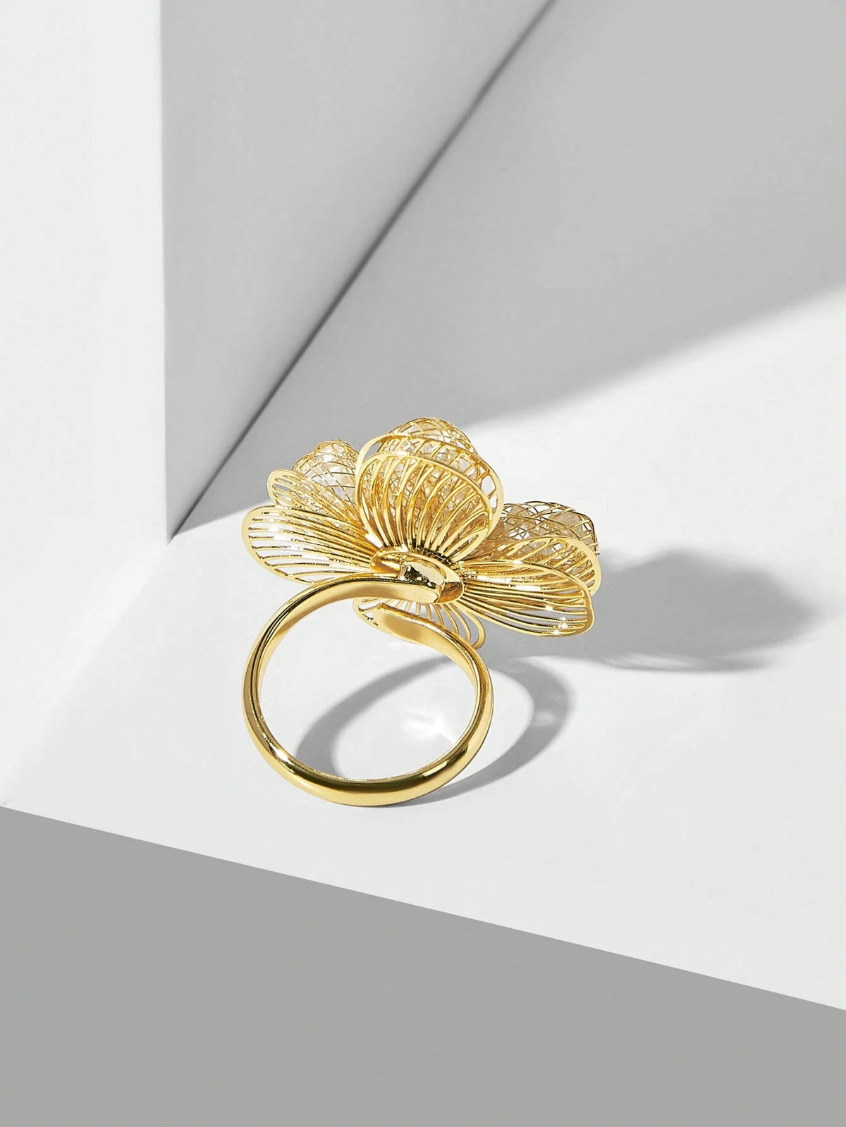 Anel Floral Pérola Amélia