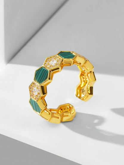 Anel Hexagonal Antonella