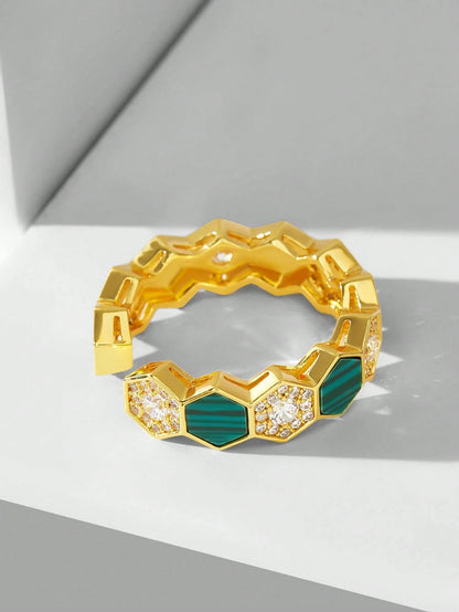 Anel Hexagonal Antonella