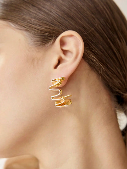 Brinco Banhado a Ouro 18K, Éloise