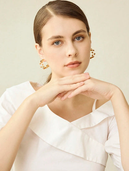 Brinco Banhado a Ouro 18K, Éloise
