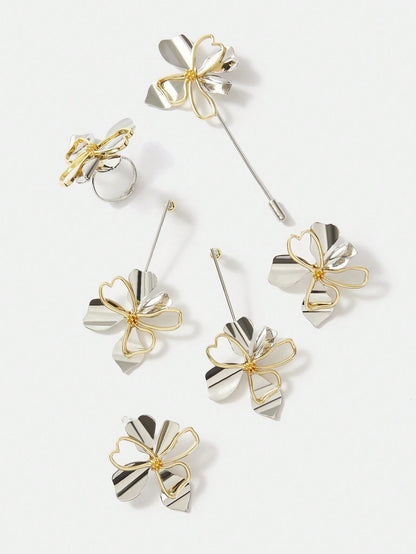 Brinco Pendente Floral Fiorella