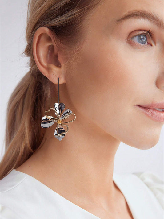 Brinco Pendente Floral Fiorella