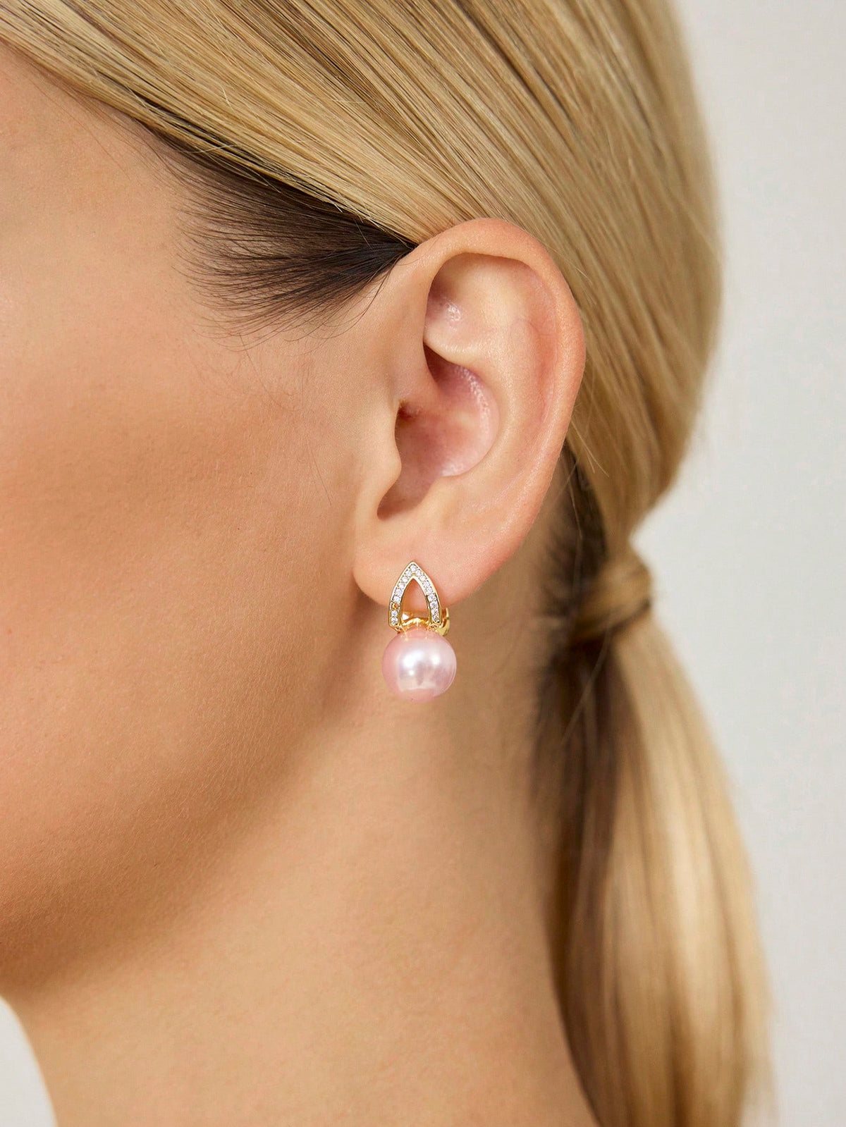 Brinco Pérola Rosé Helena