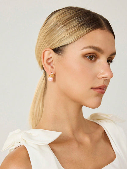 Brinco Pérola Rosé Helena