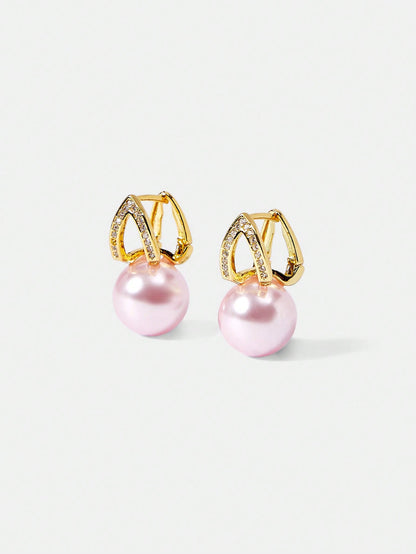 Brinco Pérola Rosé Helena