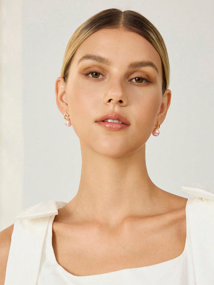 Brinco Pérola Rosé Helena
