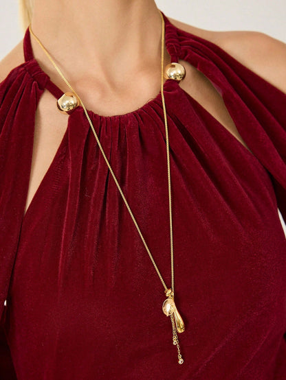 Colar Pedra Natural Irregular Delphine TAINA JOIAS