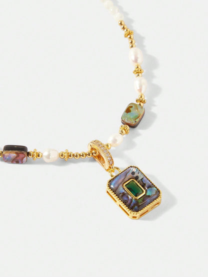 Colar Pérola Abalone Serena