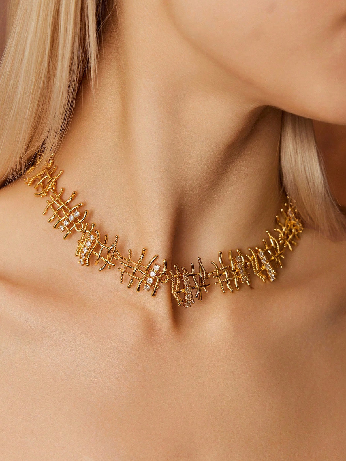 Colar de Strass Esmeralda Alina