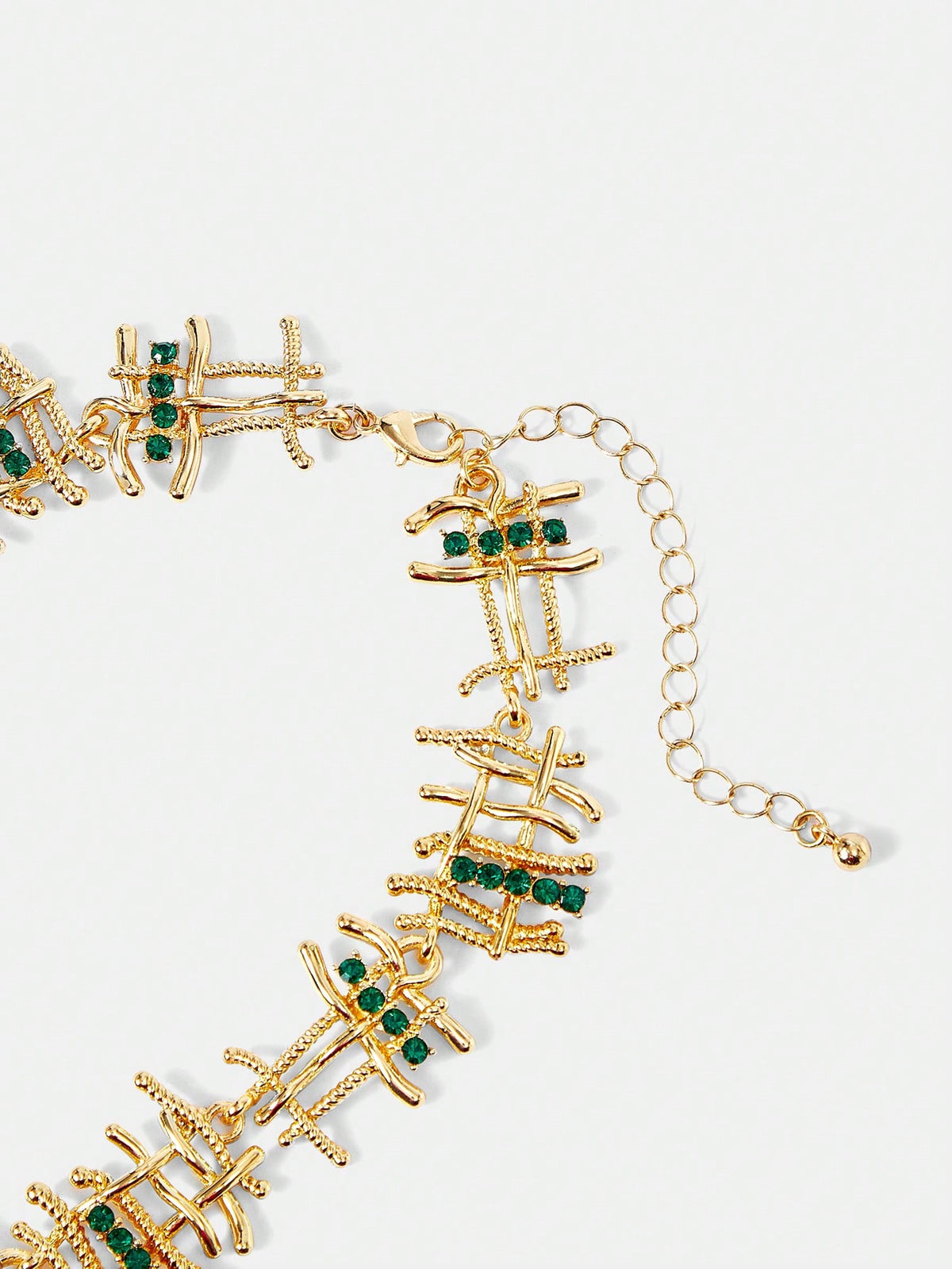 Colar de Strass Esmeralda Alina