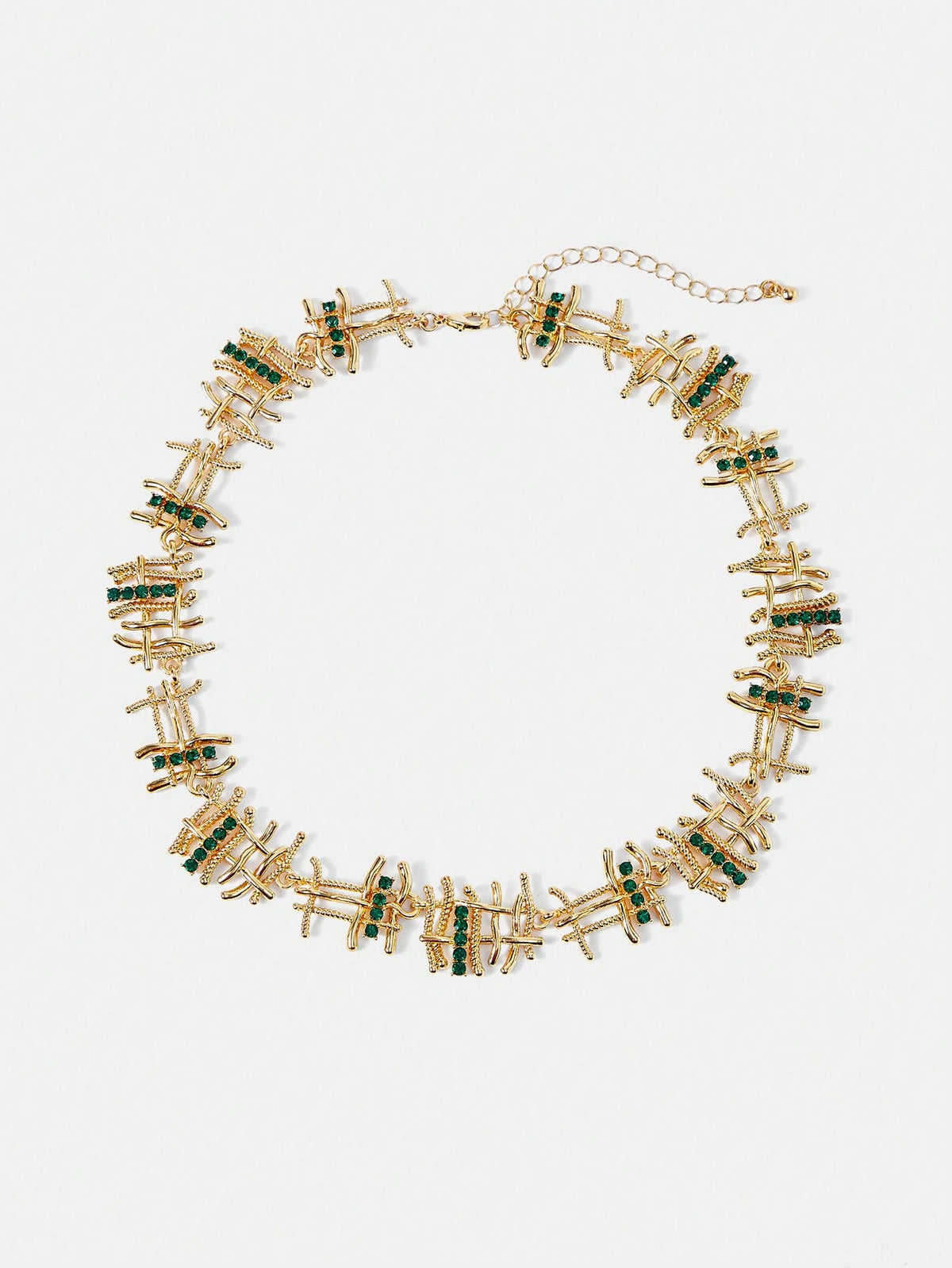 Colar de Strass Esmeralda Alina
