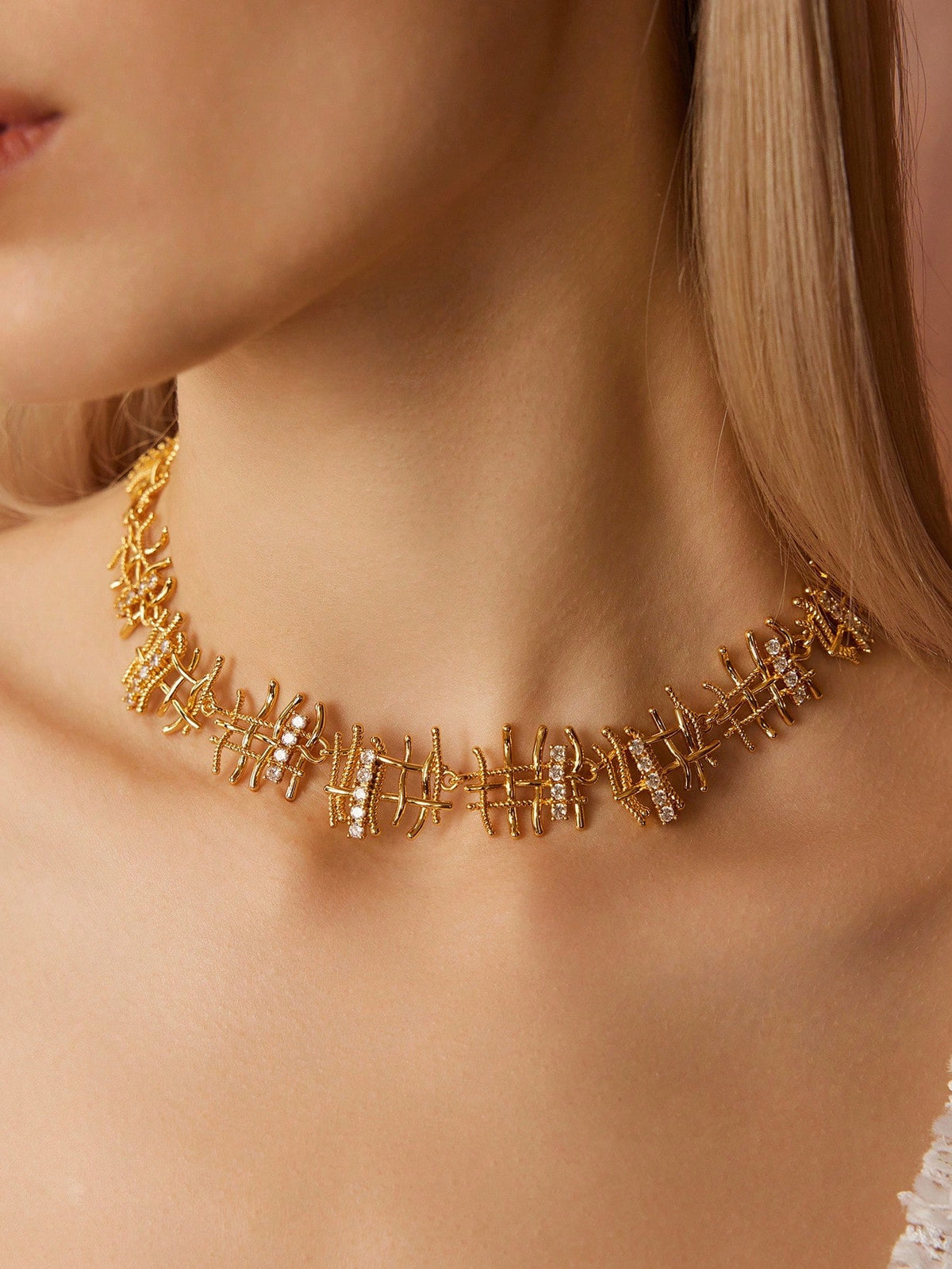 Colar de Strass Esmeralda Alina