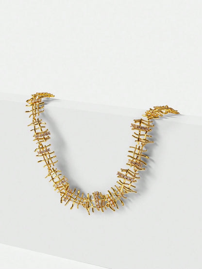 Colar de Strass Esmeralda Alina