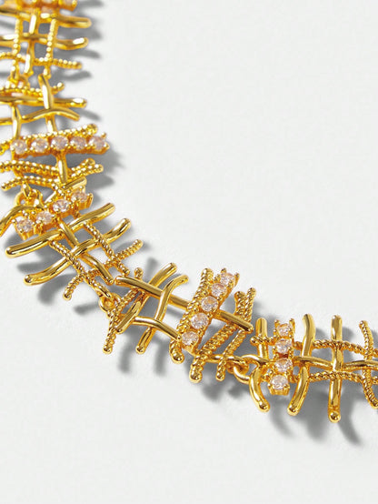 Colar de Strass Esmeralda Alina