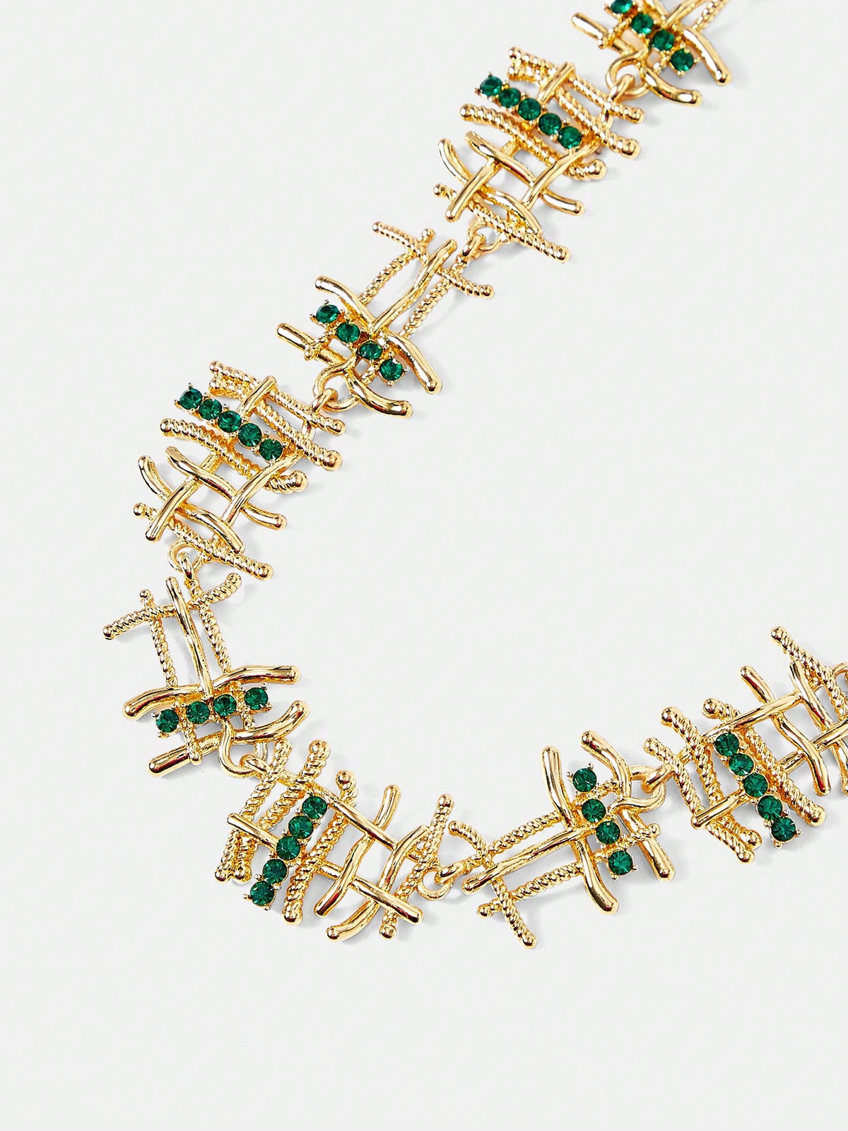 Colar de Strass Esmeralda Alina