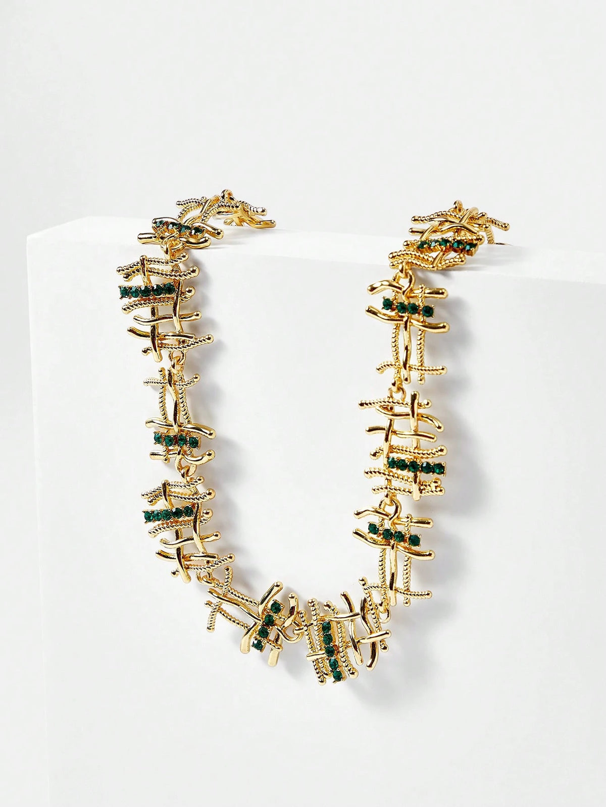 Colar de Strass Esmeralda Alina