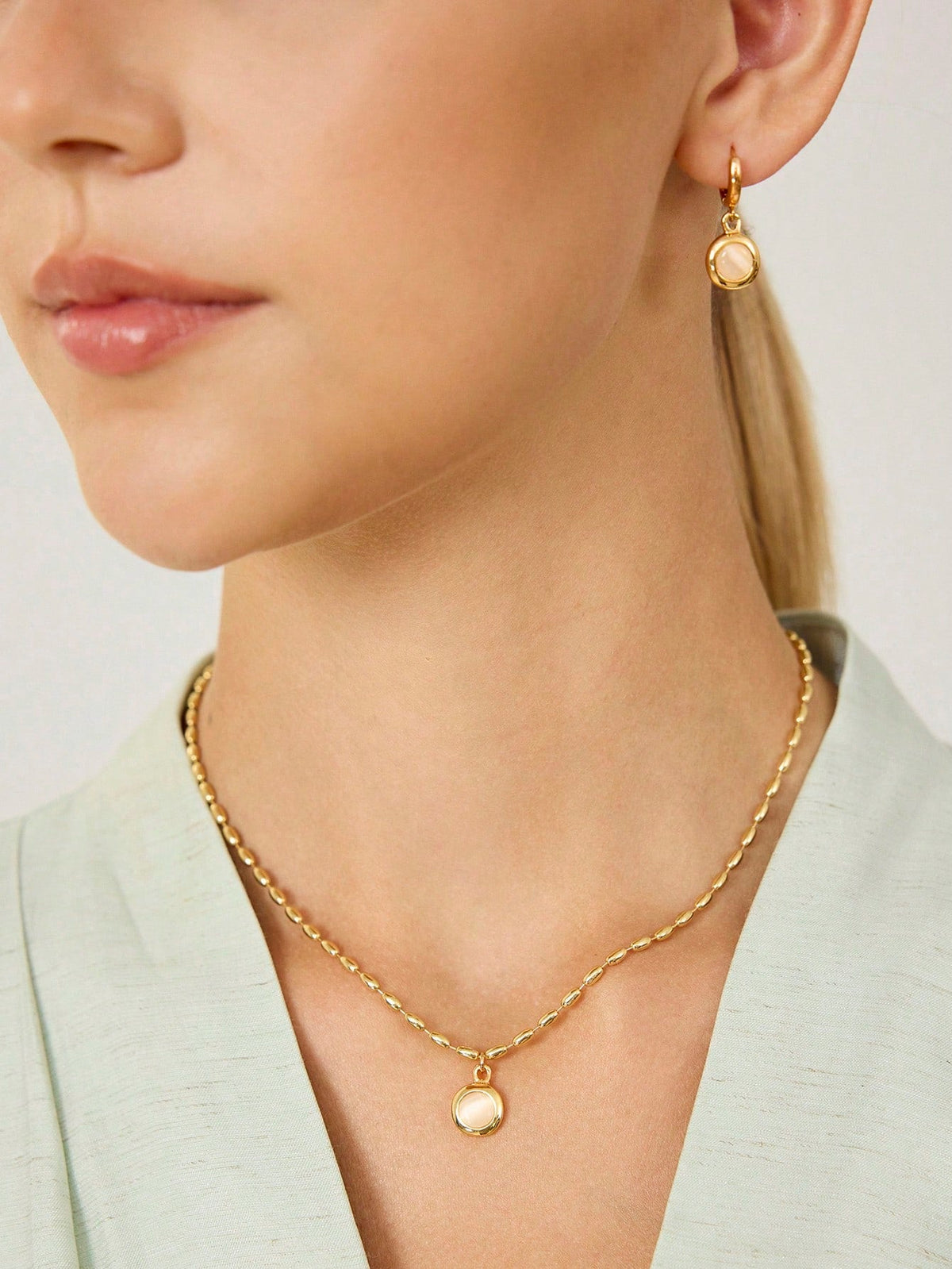 Conjunto Opala Celestine TAINA JOIAS