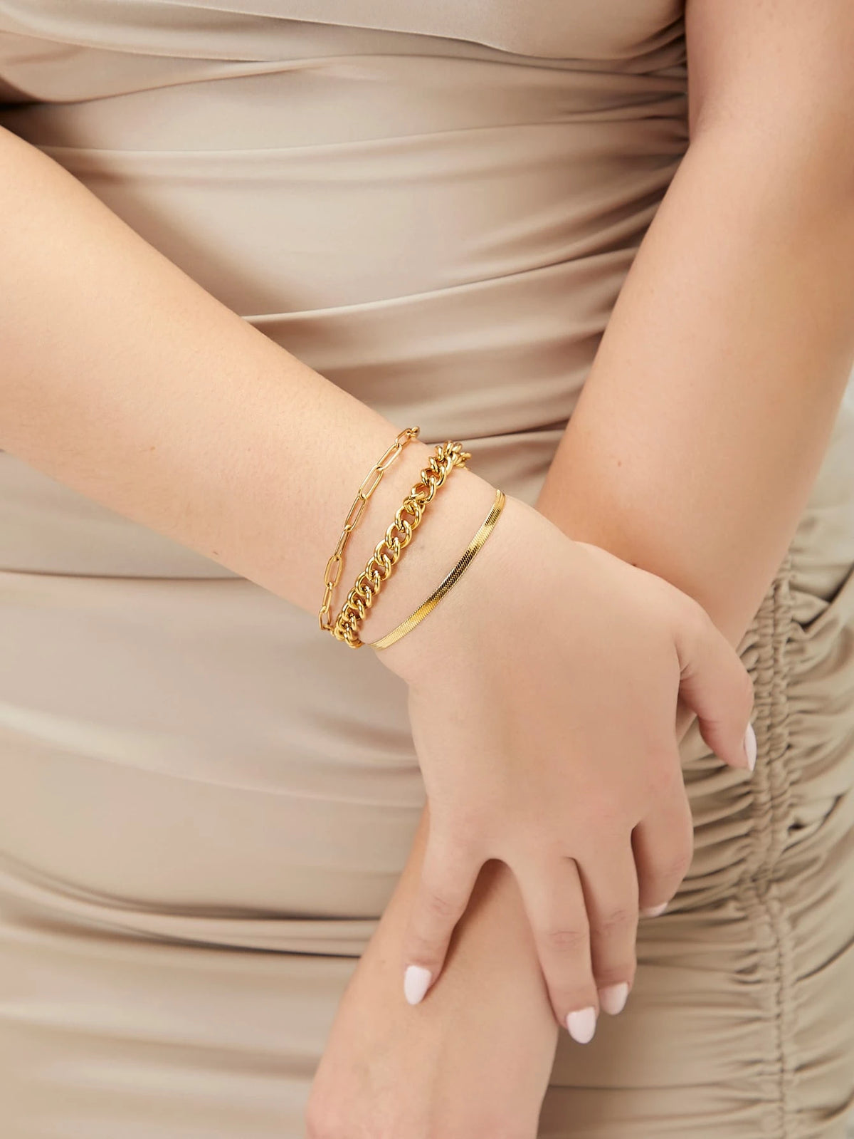 Kit com 3 Pulseiras Minimalistas Aurora