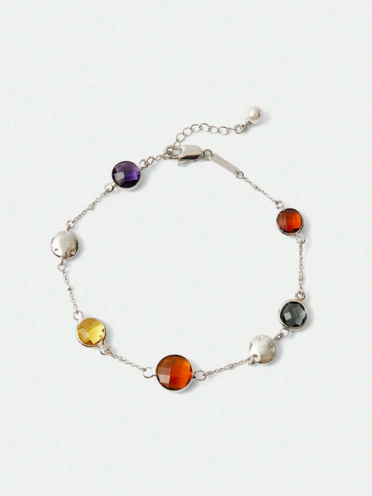 Pulseira Assimétrica Celeste