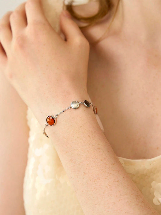 Pulseira Assimétrica Celeste