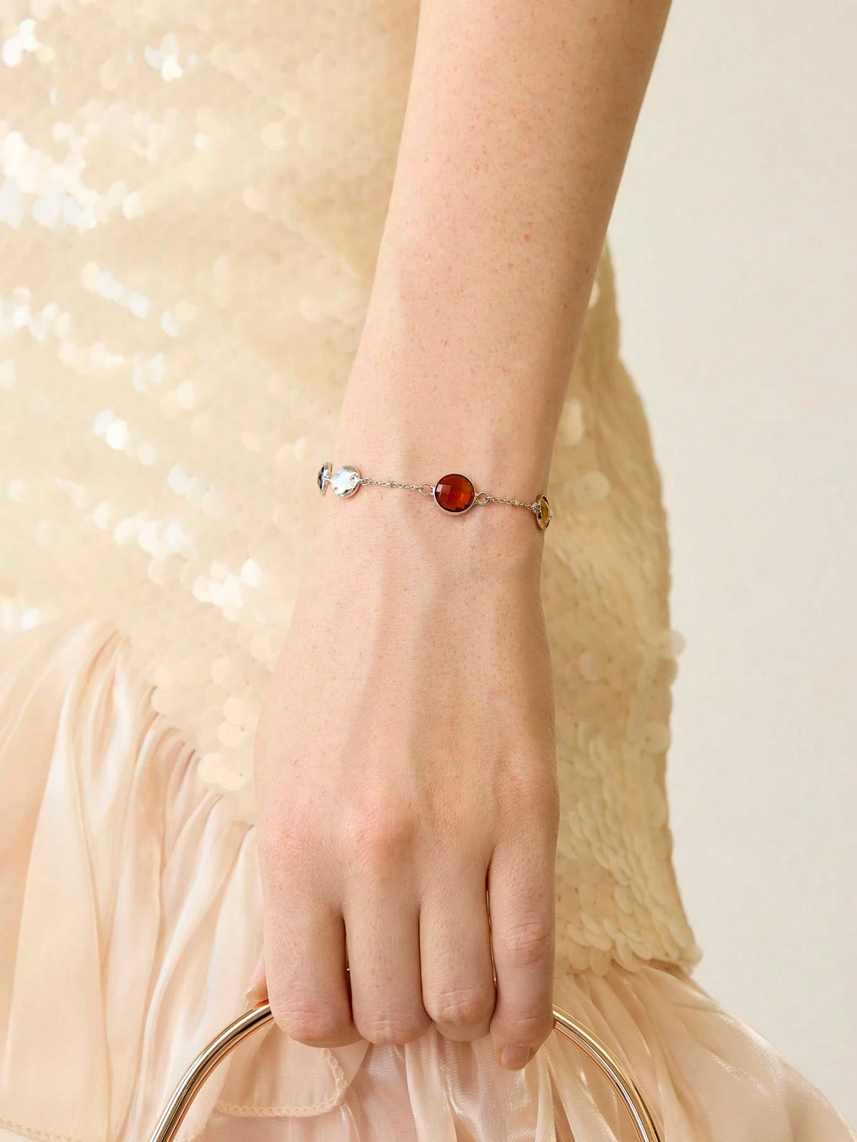 Pulseira Assimétrica Celeste