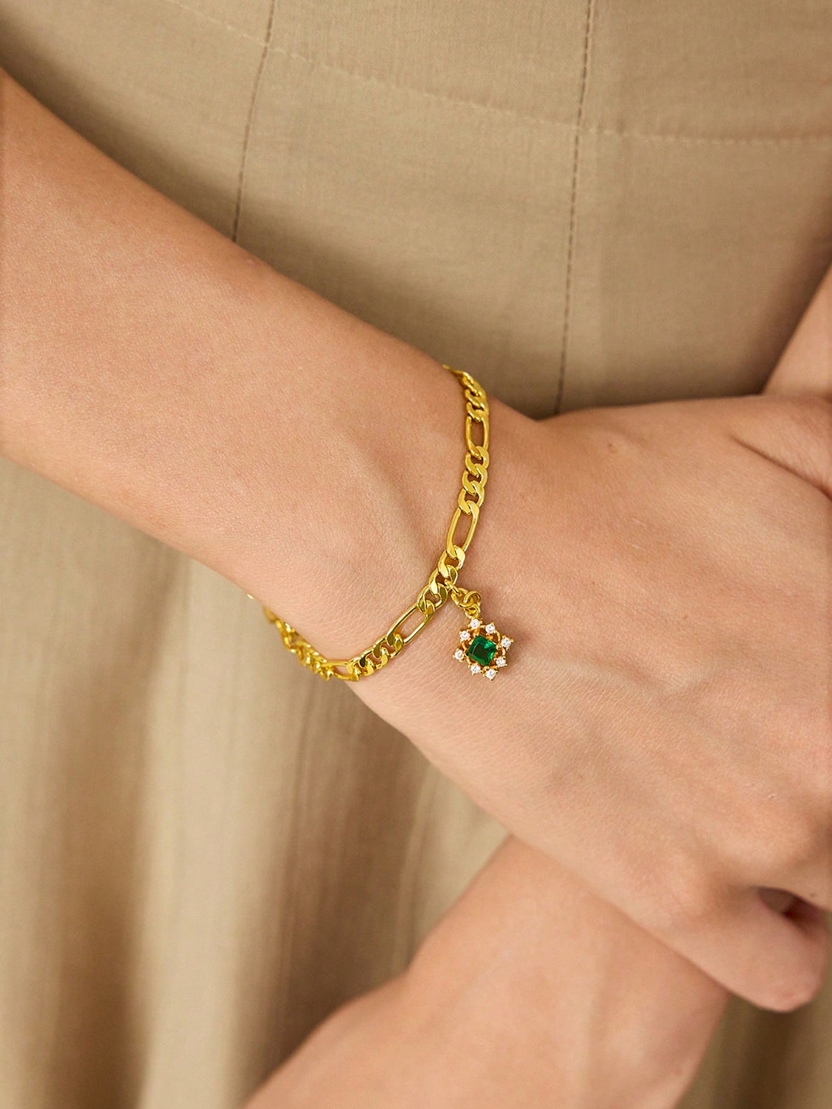 Pulseira Esmeralda Helena