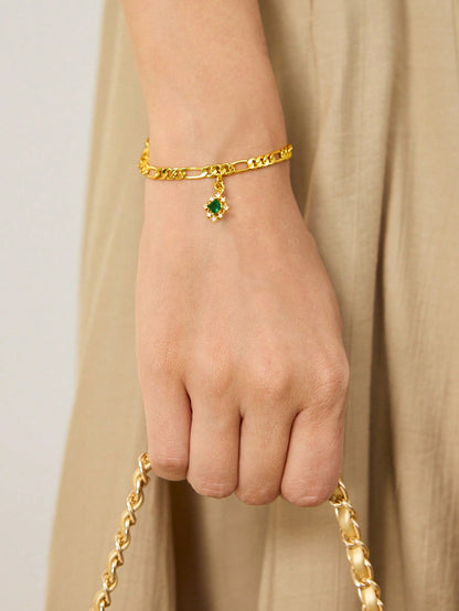 Pulseira Esmeralda Helena