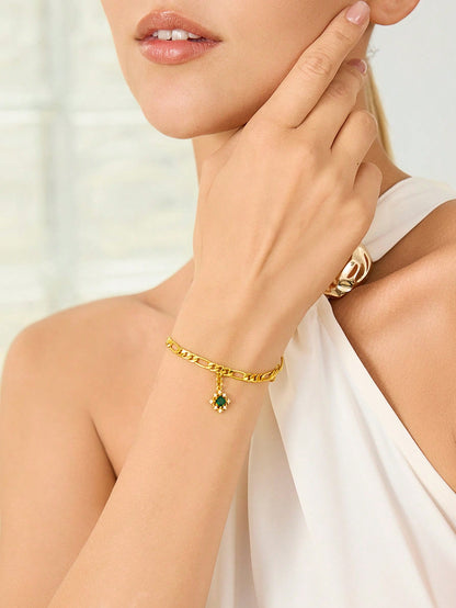 Pulseira Esmeralda Helena