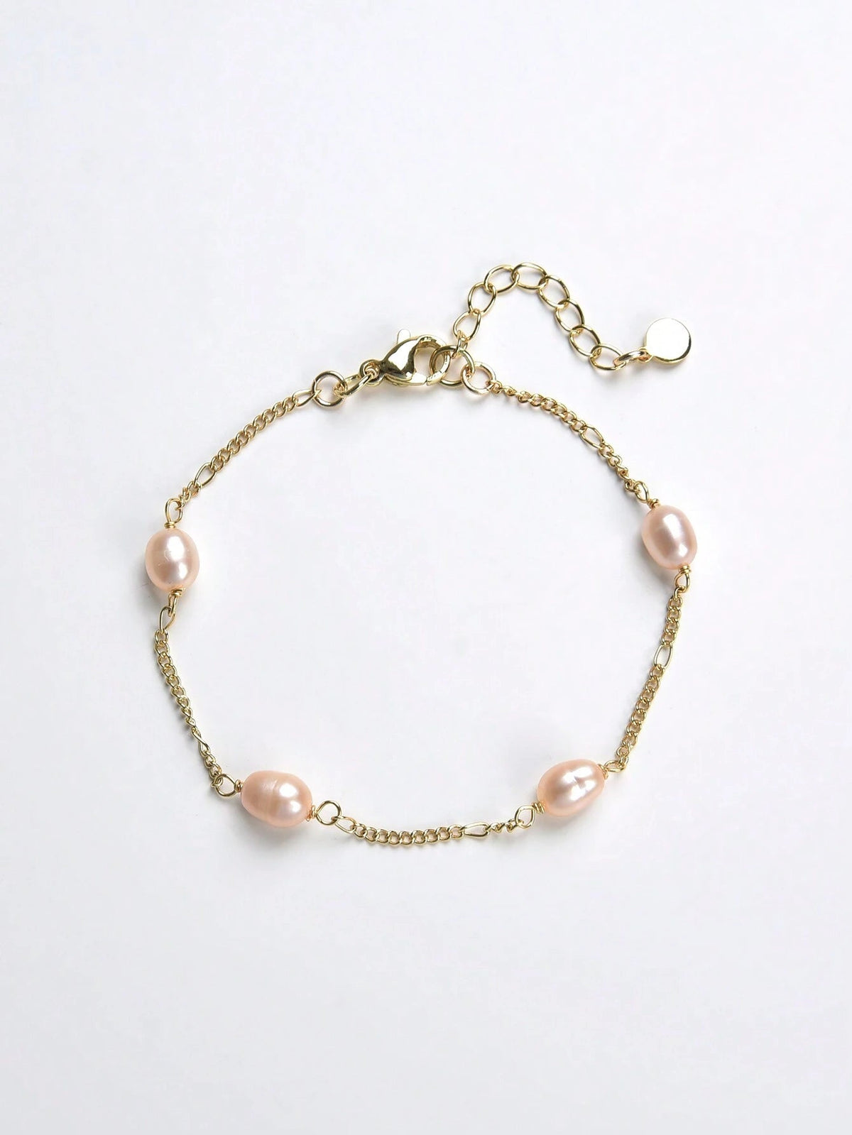 Pulseira Feminina Bianca com Pérola Natural Banhada a Ouro 18K TAINA JOIAS