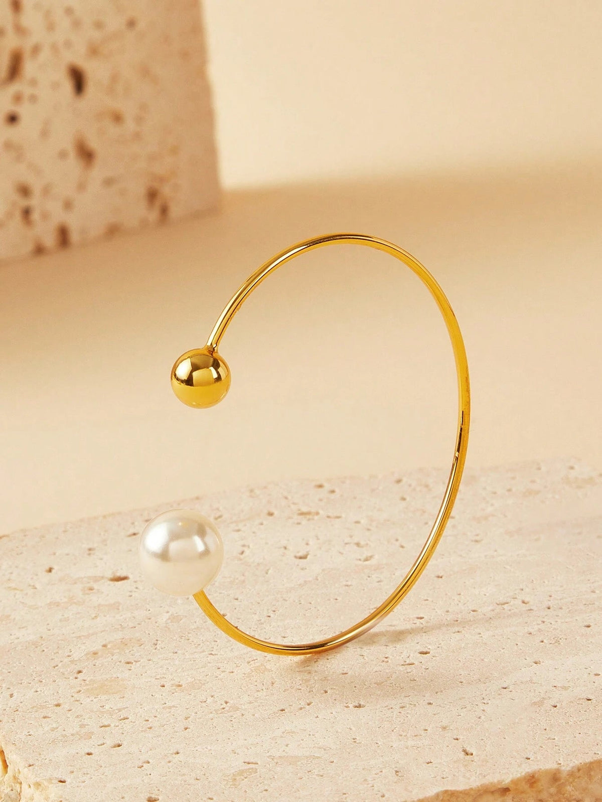 Pulseira Feminina Isadora Banhada a Ouro 18K com Contas de Vidro TAINA JOIAS