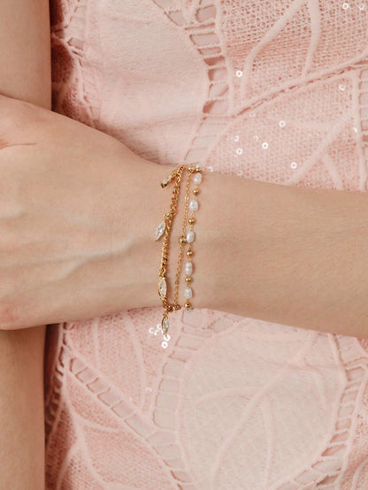 Pulseira Feminina Pérola Serena