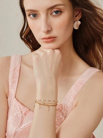 Pulseira Feminina Pérola Serena