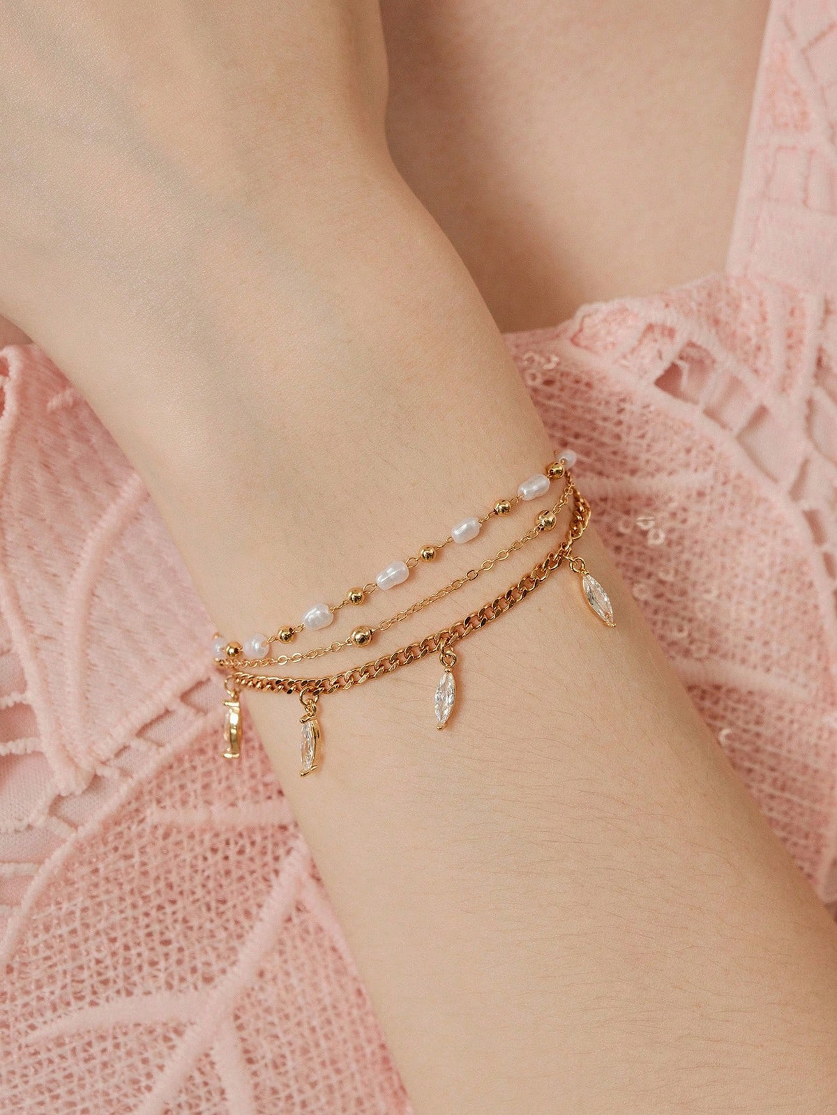 Pulseira Feminina Pérola Serena