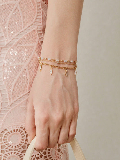 Pulseira Feminina Pérola Serena