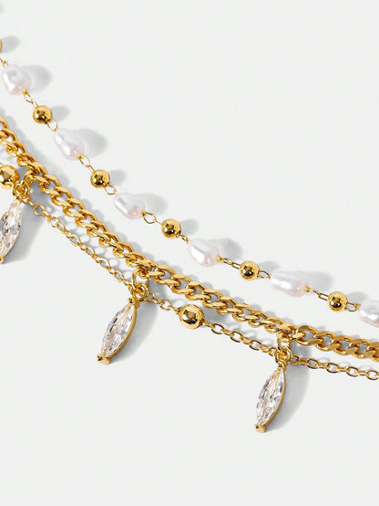 Pulseira Feminina Pérola Serena